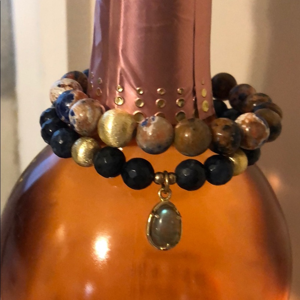 Beaded bracelet stack